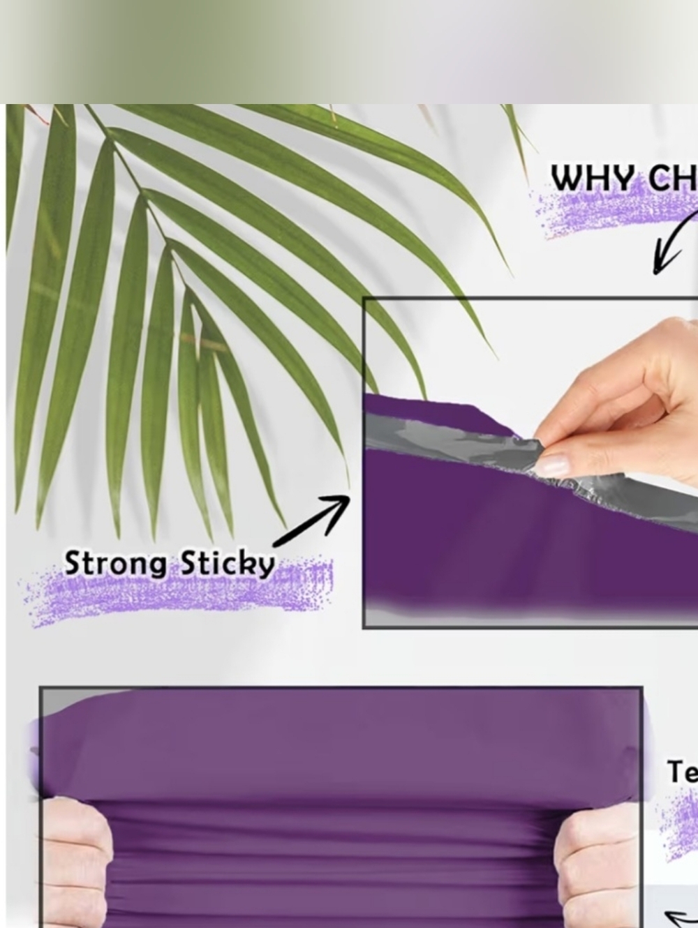 40 Purple Flat Poly Mailers 20 6x9 + 20 10x13 Self Seal Shipping Bags New - Picture 5 of 6